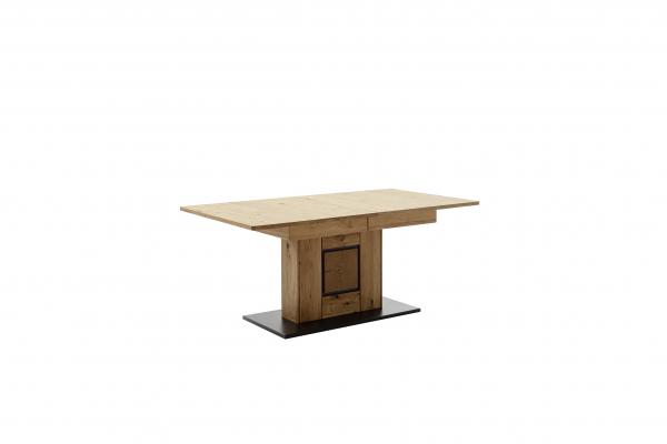 Couchtisch ASSINI T60  180 (230) cm Balkeneiche/Wildeiche geölt / Anthrazit